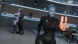 1boy 2girls 3d alien alien_girl alien_humanoid asari big_ass big_breasts bioware blue-skinned_female blue_body blue_skin bottom_heavy breasts bust busty chest curvaceous curvy curvy_figure dark-skinned_male dark_skin electronic_arts female hair_tentacles hips hourglass_figure huge_ass huge_breasts humanoid large_ass large_breasts legs liara_t'soni male male/female mass_effect mature mature_female morinth slim_waist tentacle_hair thick thick_hips thick_legs thick_thighs thighs top_heavy voluptuous waist wide_hips wide_thighs