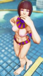 3d areolae athletic athletic_female black_hair bob_cut breasts busty egyptian egyptian_female female female_focus female_only hourglass_figure light-skinned_female light_skin menat_(street_fighter) nipples nudity pale-skinned_female pale_skin revealing_clothes see-through see-through_clothing sf_screenshot short_hair skimpy skimpy_clothes street_fighter street_fighter_v tagme wide_hips