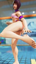 3d areolae athletic athletic_female black_hair bob_cut breasts busty egyptian egyptian_female female female_focus female_only hourglass_figure light-skinned_female light_skin menat_(street_fighter) nipples nudity pale-skinned_female pale_skin revealing_clothes see-through see-through_clothing sf_screenshot short_hair skimpy skimpy_clothes street_fighter street_fighter_v tagme wide_hips