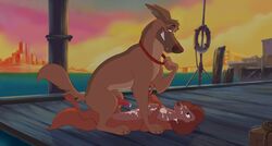 all_dogs_go_to_heaven bukkake charlie_barkin cum dog don_bluth feral feral_on_feral furry lynx_girl_(artist) penis reallynxgirl sasha_la_fleur