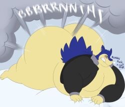 big_ass big_butt blush blush blush_lines don_(megacoolbear) fart fart_cloud fart_everywhere fart_fetish farting farts fat fat_ass fat_butt fat_male megacoolbear_(artist) pokemon pokemon_(species) typhlosion
