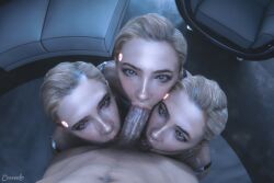 1boy 2025 3d 3girls :>= android android_girl ball_sucking balls_in_mouth blonde_hair blowjob blowjob_face blue_eyes ceeeeekc cfnm chloe_(detroit:_become_human) clothed_female clothed_female_nude_male cock_worship cocktail_dress collaborative_fellatio completely_nude completely_nude_male detailed_background detroit:_become_human dress female female_penetrated foursome highly_detailed indoors kneeling kneeling_on_ground kneeling_oral_position lipstick long_hair looking_at_viewer looking_up looking_up_at_viewer male oral oral_penetration oral_sex penis penis_in_mouth pov pov_blowjob rt600 saliva saliva_on_penis sex straight straight_sex tied_hair wet wet_mouth