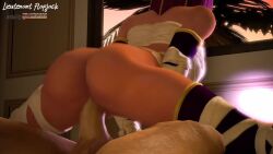 1boy 1girls 3d 3d_animation audiodude egyptian egyptian_female female female_focus lieutenant_flapjack male menat_(street_fighter) sex street_fighter tagme video