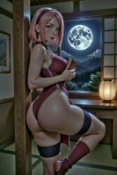 ai_generated anime_girl big_ass boruto:_naruto_next_generations boruto:_two_blue_vortex naruto naruto_(series) naruto_shippuden sakura_haruno