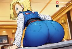 android 18 from dragon ball by t8r