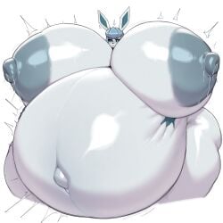 ai_generated anthro belly_expansion belly_inflation breasts_bigger_than_head eeveelution expansion furry furry_female glaceon huge_ass huge_belly huge_breasts huge_nipples hyper hyper_ass hyper_belly hyper_breasts hyper_nipples hyper_pregnancy inflation large_ass large_breasts massive_ass massive_breasts nipples pokemon pokemon_(species) pregnant pregnant_female tagme thick_thighs