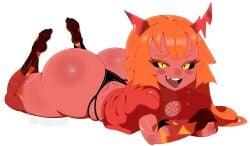 ass big_ass blush brat bratty bubble_butt commission horns imp mylooseylucy oc shortstack small_breasts twitter