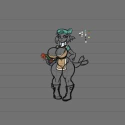 arsfromnowhere_(artist) big_breasts cat_mouth dnd dnd_character dungeons_and_dragons farm farmer farmgirl furry huge_breasts monster_girl seal seal_humanoid sealed_mouth sketch tail wide_hips