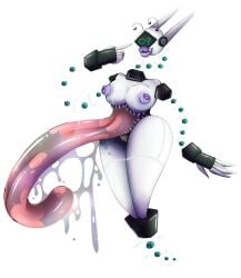 antennae_(anatomy) belly_mouth big_tongue bodily_fluids caloxya clitoris dripping drooling eyeless female floating_hands floating_head genitals hi_res hovering humanoid hyper hyper_tongue large_tongue licking licking_lips lips long_tongue machine nipples original_character pink_tongue purple_lips purple_nipples pussy robot saliva saliva_drip saliva_on_tongue screen screen_face sharp_teeth solo sparkles sparkly_saliva stomach_maw teeth thick_lips thick_thighs tongue tongue_out vulva white_body