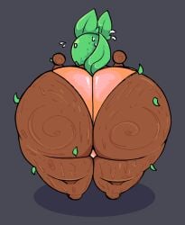2025 2d 2d_(artwork) bent_over big_ass big_butt big_thighs butt_focus female female_focus female_only leaves looking_back nervous nervous_sweat original_character panties roblox roblox_avatar tagme tail twitter_user_oc wackyfolly