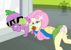 1boy 1boy1girl 1girls anal anal_fingering anal_sex animal_genitalia ass ass_up blargsnarf canine cum cum_in_mouth cum_inside equestria_girls eyewear fellatio female_on_feral feral fingering fluttershy_(mlp) friendship_is_magic human interspecies my_little_pony oral oral_sex penetration sex spike_(eg) spike_(mlp) sunglasses zoophilia