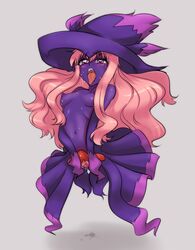 1girls bad_id bad_pixiv_id blush breasts clitoris colored_skin creatures_(company) female fusion game_freak gen_4_pokemon haruhisky hat long_hair louise_francoise_le_blanc_de_la_valliere mismagius monster_girl navel nintendo nipples no_hands no_legs pink_eyes pink_hair pokemon pokemon_(species) purple_skin pussy pussy_juice small_breasts solo spread_pussy tears tongue tongue_out torogao uncensored witch_hat zero_no_tsukaima