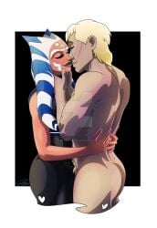 1boy 1girls ahsoka_tano captain_rex clone_trooper clone_wars female intimidator777 male star_wars togruta