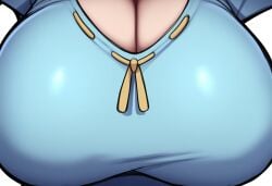 ai_generated alternate_breast_size breast_focus breasts close-up female lana's_mother_(pokemon) large_breasts mature_female milf mullon novelai pokemon pokemon_(anime) pokemon_(game) pokemon_sm solo solo_focus top_heavy