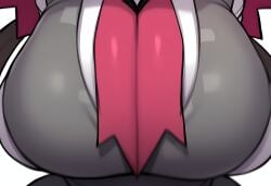 ai_generated alternate_breast_size breast_focus breasts close-up female large_breasts mullon novelai pokemon pokemon_(anime) pokemon_(game) pokemon_oras roxanne_(pokemon) solo solo_focus top_heavy