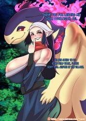 1girls big_breasts blush dawn_(pokemon) huge_cock pokemon pokemon_(species) pokemon_legends:_arceus typhlosion yxordart