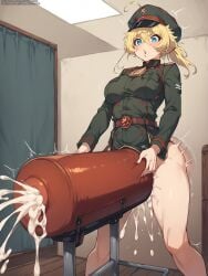 ai_generated big_penis breeding_mount futanari grapesss light-skinned_futanari tanya_degurechaff youjo_senki