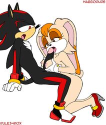 anthro breast_squeeze breasts color erection fellatio female fur habbodude hair hedgehog lagomorph male milf mother nipples nude open_mouth oral oral_sex paizuri parent penis rabbit rule34rox sega sex shadow_the_hedgehog sonic_(series) straight tongue vanilla_the_rabbit