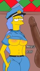 1female 20th_century 20th_century_fox 20th_century_studios artist_name big_penis black_penis breasts breasts_out color colored colored_skin deuscartoon disney female investigation marge_simpson milf mother partially_clothed police_uniform policewoman the_simpsons tits_out uncensored uncensored_penis yellow_body