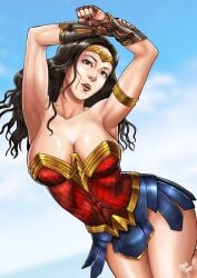 armpits black_hair dceu gal_gadot justice_league_(2017) tora_tora wonder_woman wonder_woman_(2017) wonder_woman_(dceu) wonder_woman_1984