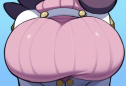 ai_generated alternate_breast_size breast_focus breasts close-up female large_breasts mullon novelai pokemon pokemon_(anime) pokemon_(game) pokemon_sm solo solo_focus top_heavy wicke_(pokemon)