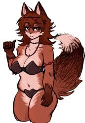 2026 artist_self-insert artist_upload big_breasts bigoldstinker bikini cleavage eyewear_on_head fox_girl furry furry_female fursona ginger_hair hairclip hairclips high_quality highres ibispaint_(artwork) ibispaintx looking_at_viewer medium_hair necklace neutral_expression oc original original_artwork original_character red_eyes red_hair self_insert self_upload sfw sunglasses thighs transparent_background