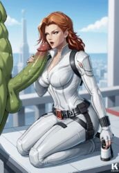 after_sex ai_generated big_ass big_breasts big_penis black_widow_(marvel) blowjob breasts_out civitai cowgirl_position cum cumshot green_penis green_skin huge_cock hulk kneeling large_ass male marvel marvel_rivals muscular muscular_male nipple_tweak nipples orange_hair paizuri penetration penis sex slideshow titjob vaginal_penetration vaginal_sex white_bodysuit