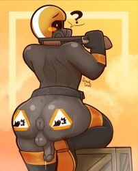 1boy big_ass femboy male puffy_anus pyro srrealleaf tagme team_fortress_2