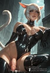 1dickgirl 1futa 1futanari after_orgasm after_sex ai_generated big_breasts big_cock big_penis black_boots black_clothes black_clothing black_gloves black_latex black_latex_bodysuit black_thigh_highs bodysuit bodysuit_aside boob_window breasts bukkake cat_ears cat_girl catgirl cleavage cock covered_in_cum cum cum_between_breasts cum_covered cum_drip cum_on_body cum_on_breasts cum_on_chin cum_on_clothes cum_on_clothing cum_on_face cum_on_own_body cum_on_thighs excessive_cum excessive_genital_fluids exposed_penis facial final_fantasy final_fantasy_xiv flaccid flaccid_cock flaccid_futa flaccid_penis flaccid_penis_after_sex foreskin from_below from_below_view futa_cock futa_focus futa_only futa_penis futa_sans_pussy futanari gloves huge_boobs huge_breasts huge_cock latex latex_armwear latex_bodysuit latex_boots latex_clothing latex_gloves latex_suit latex_thighhighs long_penis looking_at_viewer looking_down looking_down_at_viewer miqo'te nip_slip nipple_slip nipslip nsfwizart penis penis_out post_ejaculation post_orgasm shasar stable_diffusion taker_pov thick_cum thigh-high_boots thigh_boots view_from_below viewed_from_below white_hair y'shtola