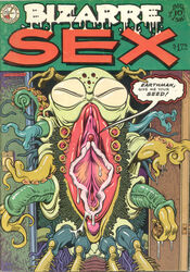 alien comic cover drooling inside monster pussy pussy_juice saliva tentacle william_stout