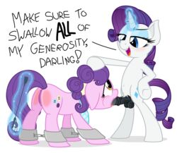 2014 ass bondage doucheclop equine fellatio female friendship_is_magic fur futanari hair handcuffs herm high_resolution horn horse intersex my_little_pony oral oral_sex pony pussy rarity_(mlp) sex suri_polomare_(mlp) unicorn vector whip