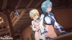 10_seconds 1boy 1futa 1girls 2023 animated armsleeves armwear bar_(place) bar_background bar_counter belly belly_button blonde_female blonde_hair blonde_hair_female blondie blue_hair blue_hair_female blue_necktie blue_tie blush blushing_female boobs_out bottomless bottomless_female bottomless_futanari breasts breasts_out drunk_female drunk_futanari duo_female eula_(genshin_impact) exposed_belly_button female female_protagonist female_with_female flowers flowers_in_hair futa_on_female futanari genshin_impact girls hi_res hoyoverse indoor_nudity indoor_sex indoors_nudity indoors_sex lesbian_sex male mihoyo moan moaning neck_grab nudity redrainsfm september sex short_hair short_hair_female short_video sound sound_effects tie tits_out venti_(genshin_impact) video voice voice_acted white_armwear white_flowers yellow_eyes yellow_eyes_female yuri