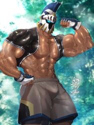 bara bulge dyne flexing male male_only sportswear