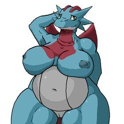 breasts chubby kai-ten kaivolate nintendo oekaki overweight pokemon pokephilia pussy salamence scalie video_games