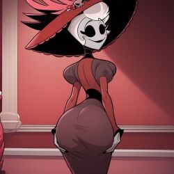 ai_generated ass dress female hazbin_hotel r.ai.ven rosie_(hazbin_hotel)