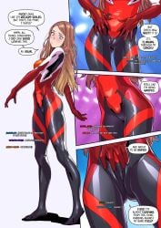 1girls asuka_langley_sohryu_(cosplay) braces brown_hair cameltoe cosplay female female_only fit_female flat_belly long_hair long_legs medium_breasts naughty neon_genesis_evangelion plugsuit pussy tagme tammy_(tekuho) tekuho