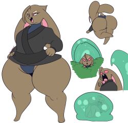 1girls alternate_universe big_ass big_breasts breasts bubble_butt dewwydartz female fren_(dewwydartz) furry huge_ass lucy(dewwydartz) thick_thighs wide_hips