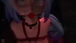 3d animated ass ball_gag bondage breasts doggy female gag hardcore hatsune_miku nipples sound video vocaloid