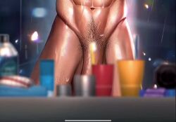 1boy abs balls bara biceps big_balls big_penis jiyetelake league_of_legends male male_nipples male_only male_pubic_hair muscular_male nipples nude pecs penis red_hair riot_games scar sett tagme video wet