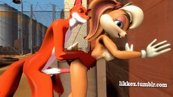 1boy 2014 3d anal anal_sex animated crossover fox furry gif likkezg lola_bunny looney_tunes male rabbit scout_fox source_filmmaker tagme team_fortress_2 warner_brothers