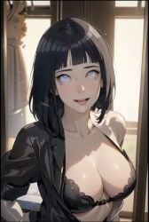 , ai_generated black_hair boruto:_naruto_next_generations breasts clothing female female_focus female_only hyuuga_hinata hyuuga_hinata naruto solo