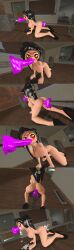 3d black_hair blush breasts comic_panel cum ejaculating_dildo garry's_mod masturbation octoling octoling_girl octoling_rival spitroast splatoon tentacle_hair