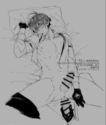 anal gay genshin_impact gloves male/male male_only pillow_grab pillow_princess yaoi zhongli_(genshin_impact)