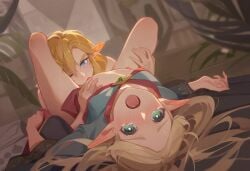 ai_generated blue_eyes blush breasts breath_of_the_wild closed_eyes cunnilingus grabbing_breasts grabbing_legs green_eyes licking_nipples licking_pussy link link_(breath_of_the_wild) link_(tears_of_the_kingdom) moaning_in_pleasure nintendo nipples partially_clothed pinching_nipples pleasure_face princess_zelda red_ears saliva short_hair tears tears_of_the_kingdom the_legend_of_zelda wide_eyed zelda_(breath_of_the_wild) 奇诺777