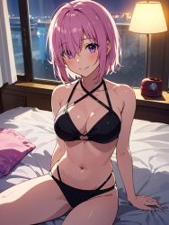 ai_generated bikini fate/grand_order fate_(series) female mash_kyrielight mashu shielder_(fate) shielder_(fate/grand_order) slow_poetry solo