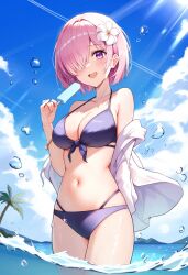 1girls ai_generated fate/grand_order fate_(series) mash_kyrielight mashu moon_mirror pink_hair shielder_(fate) shielder_(fate/grand_order) solo type-moon