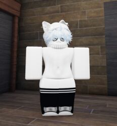 1femboy femboy half-naked roblox robloxian skyblue05 skyblue_hair skyblue_uki_femboy_(roblox) socks