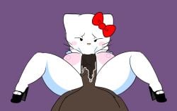 :>= blowjob blowjob_face embarrassed eye_contact fellatio hello_kitty hello_kitty_(character) hello_kitty_(series) high_heels kitty_white legs_apart looking_at_viewer oral_sex saliva saliva_on_penis sanrio savagensfw sucking_penis sucking_tip