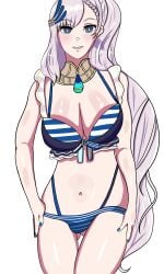 bhdptopnotch12 bikini hololive hololive_indonesia hololive_indonesia_holoro large_breasts long_hair pavolia_reine swimsuit swimwear virtual_youtuber