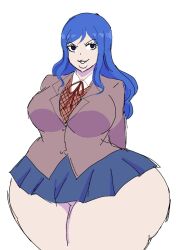 1female 1girl 1girls doki_doki_literature_club fairy_tail fat female juvia_lockser kodansha momiji_(artist) obese sole_female